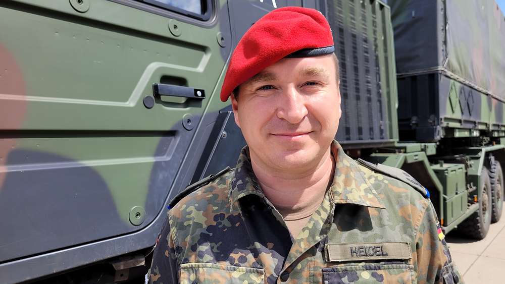 Oberstlt Sven Heidel, Kommandeur Versorgungsbataillon 131 und Kommandeur multinationale Combat Service Support (MN CSS) Battalion VJTF 2023. Blauer Bund
