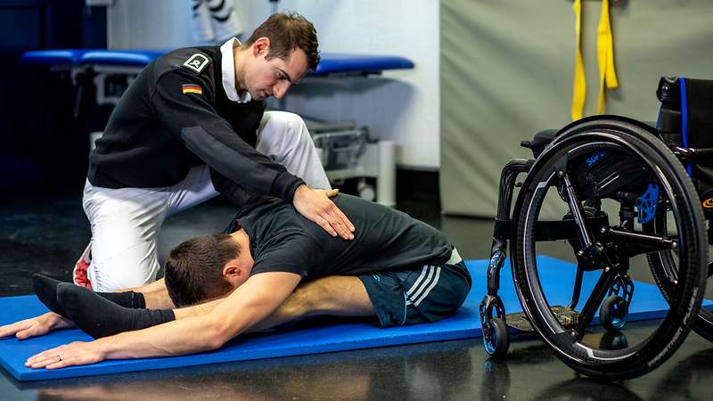 Die medizinische Rehabilitation am Zentrum für Sportmedizin der Bundeswehr in Warendorf ist ein wichtiger Teil des Konzeptes Team Respekt; Blauer Bund