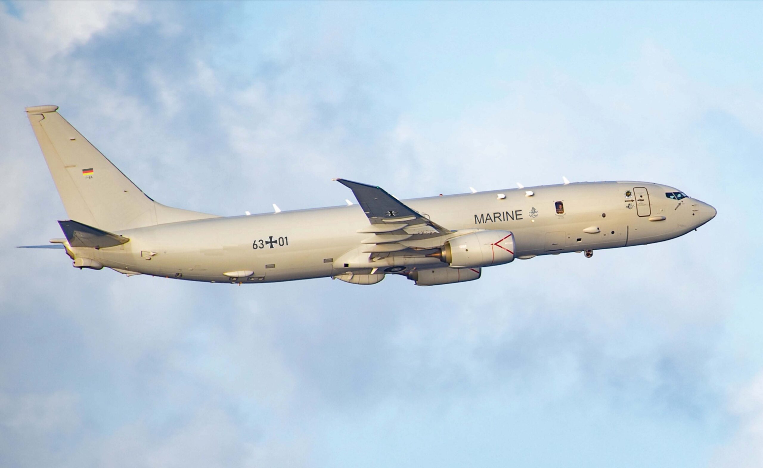 P-8A Poseidon ein wichtiger Bestandteil der Aufklärung und für die U-Boot Jagt. Blauer Bund