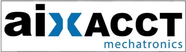 Logo aixACCT mechatronics Blauer Bund